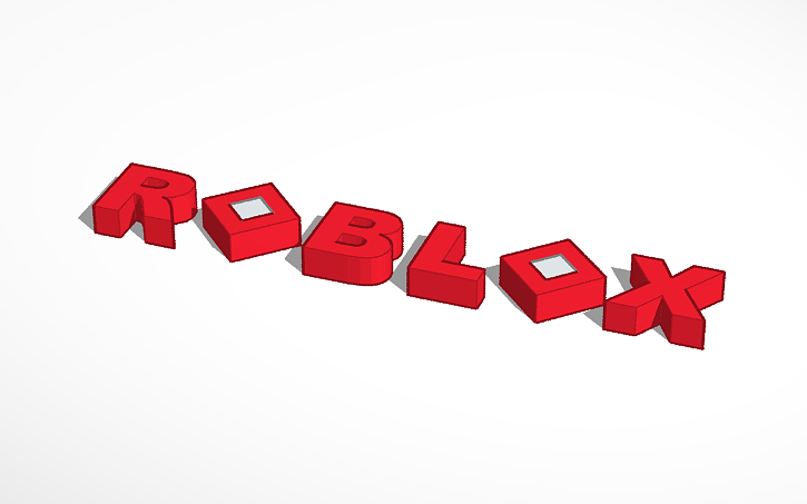 3D design Roblox Logo | Tinkercad