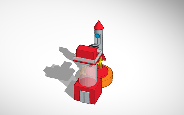 3D design Rocket - Tinkercad