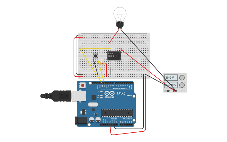 Circuit design Relay - Tinkercad