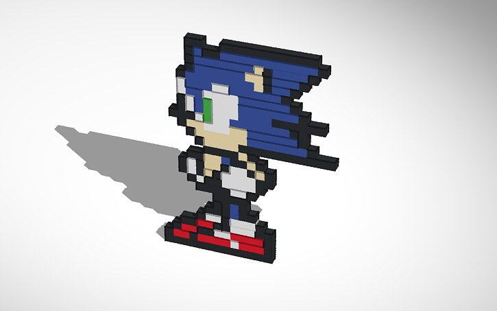 3D design Sonic | Tinkercad