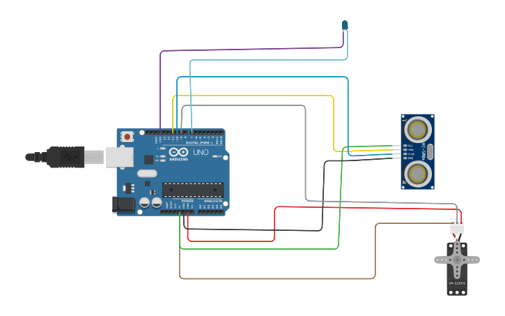 Circuit design smart street light using arduino - Tinkercad
