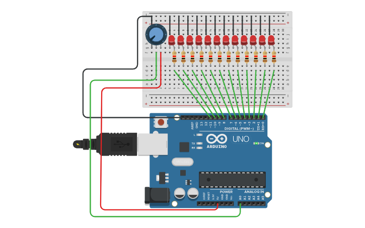 Circuit design Bai tap 1 - Tinkercad