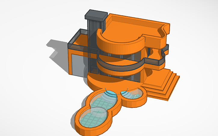 3D design ibrahim çağlar hazır ev modern - Tinkercad