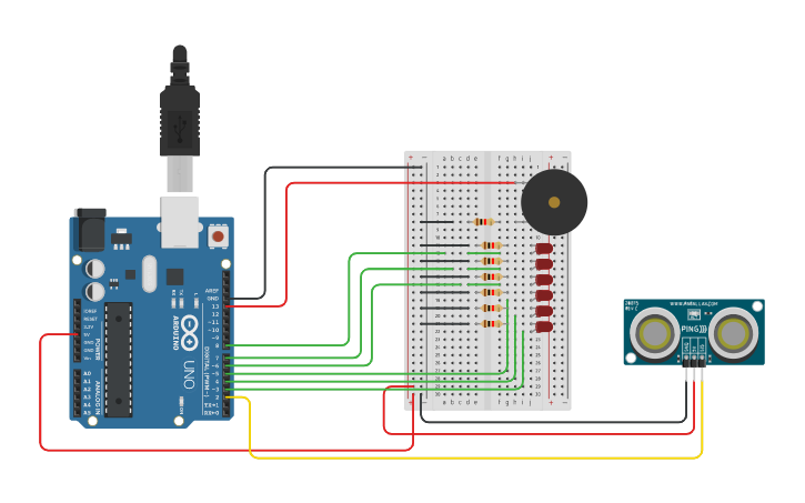 Circuit design (ACV-S06) Tarea calificada N°2 – ECV | Tinkercad