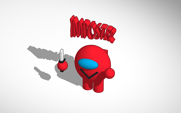 3D design Among us imposter - Tinkercad