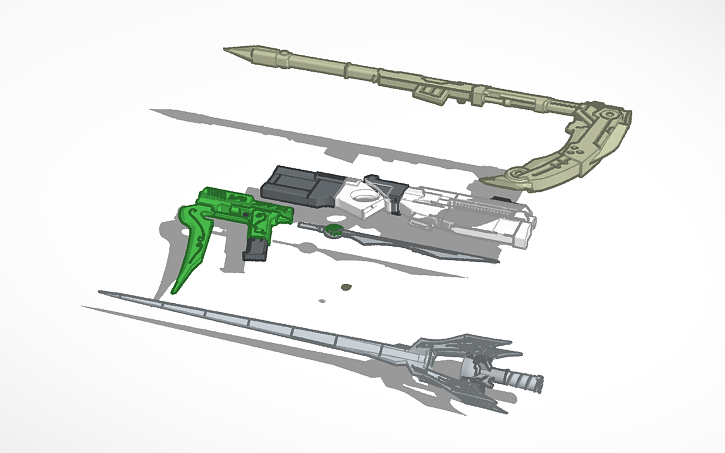 Rwby Weapons Tinkercad Rwby Weapons Tinkercad