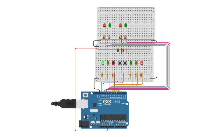 Circuit design exercicio 4 concluido - Tinkercad