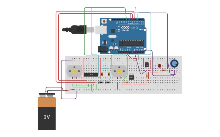 Circuit design SENSOR DE HUMEDAD Y TEMPERATURA - Tinkercad