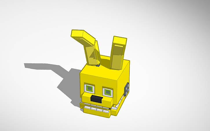 3D design Fnaf heads - Tinkercad