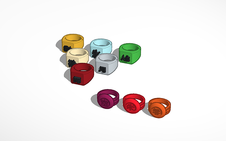 3D design rings - Tinkercad