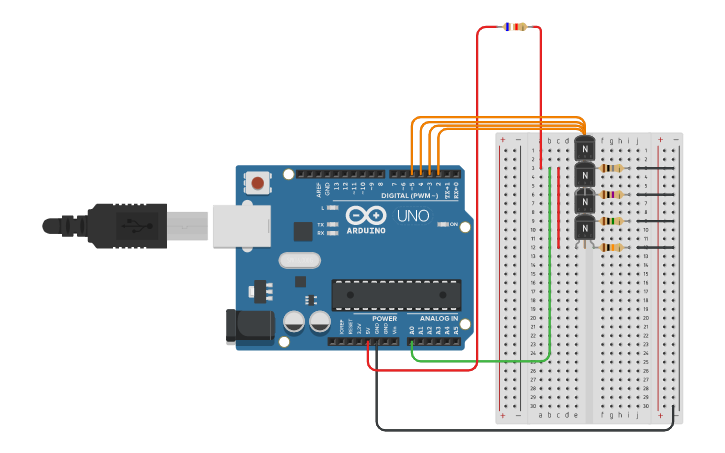 Circuit design Ohmímetro automático. - Tinkercad