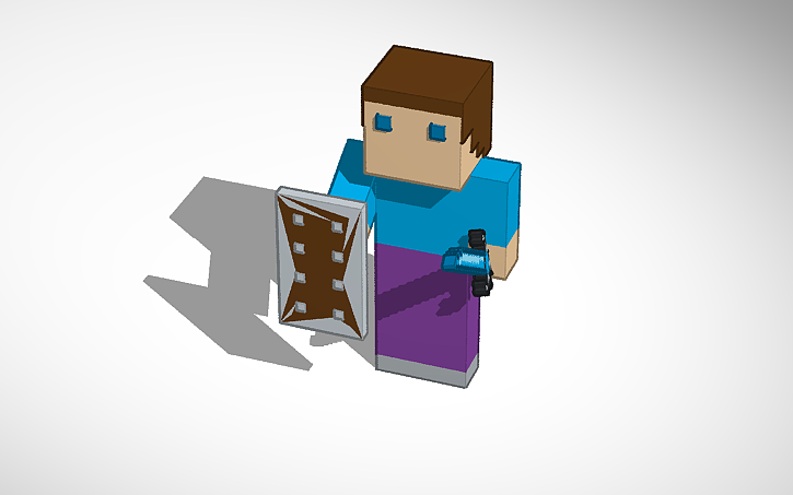 3D design Minecraft Steve | Tinkercad