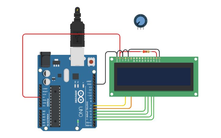 Circuit design caractere smiley lcd shield 2.02 - Tinkercad