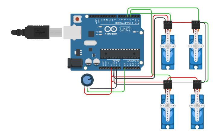 Circuit Design Adaptive Suspension System - Tinkercad