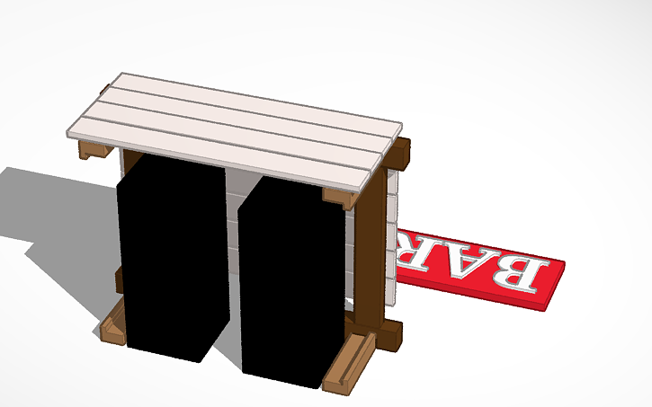 3D design Bar - Tinkercad