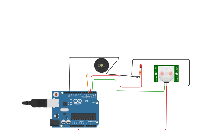 Circuit design Project-2 : PIR sensor - Tinkercad