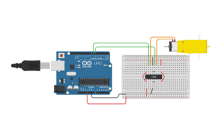 Circuit design Motor Samuel - Tinkercad