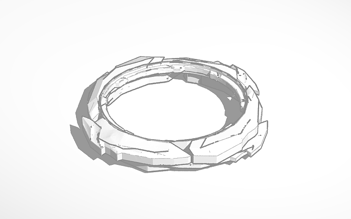 3D design Copy of Beyblade Burst DB S gear template - Tinkercad