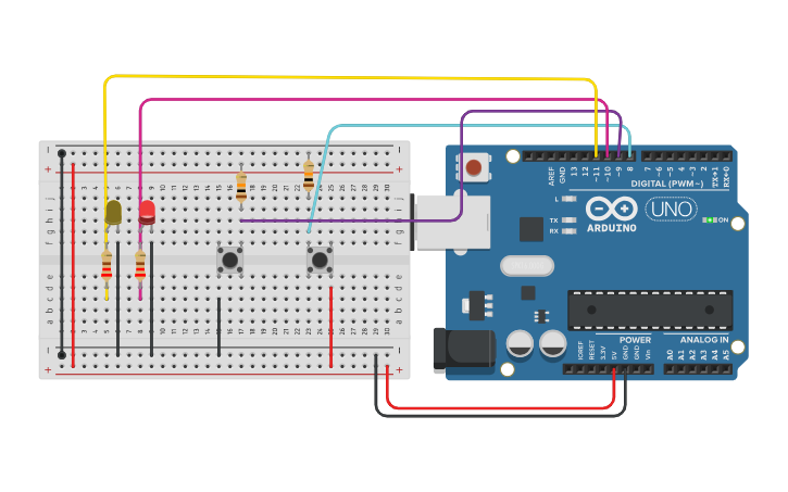Circuit design PUSH_BUTTON - Tinkercad