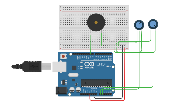 Circuit design joystick - Tinkercad