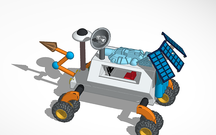 3D design ATHS Qamar Rover - Tinkercad
