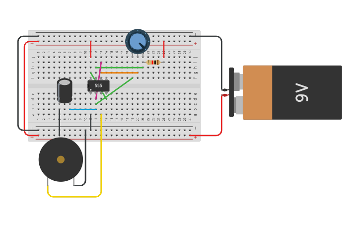 Circuit design Rangkaian Pengusir Nyamuk - Tinkercad