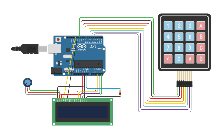 Circuit design Scientific Calculator using Arduino - Tinkercad