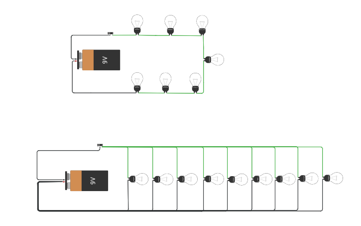 Circuit design circuitos en serie y paralelo. - Tinkercad