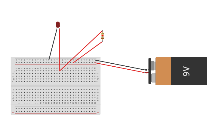 Circuit design Encendido de LED | Tinkercad