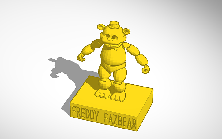 3D design Freddy Fazbear Statue | Tinkercad