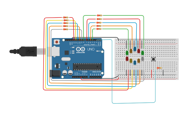 Circuit design RULETA_ARDUINO - Tinkercad