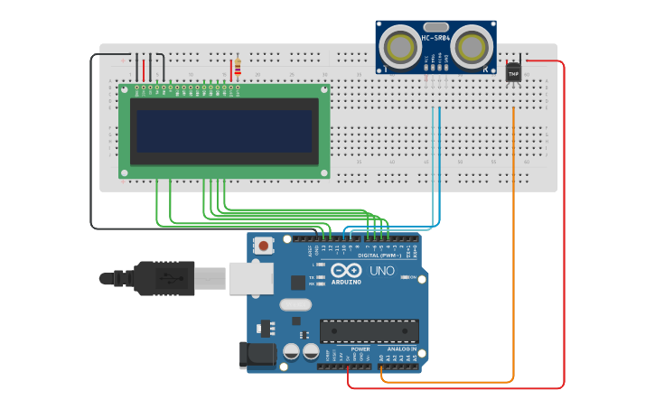 Circuit design Sensori - Tinkercad