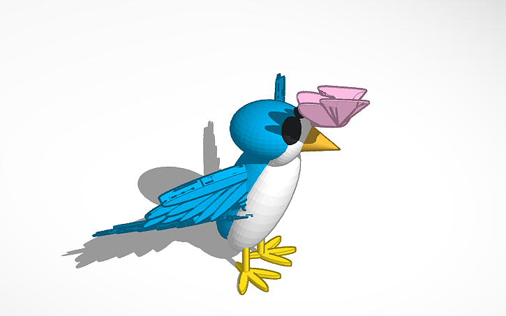 3D design bird Tinkercad