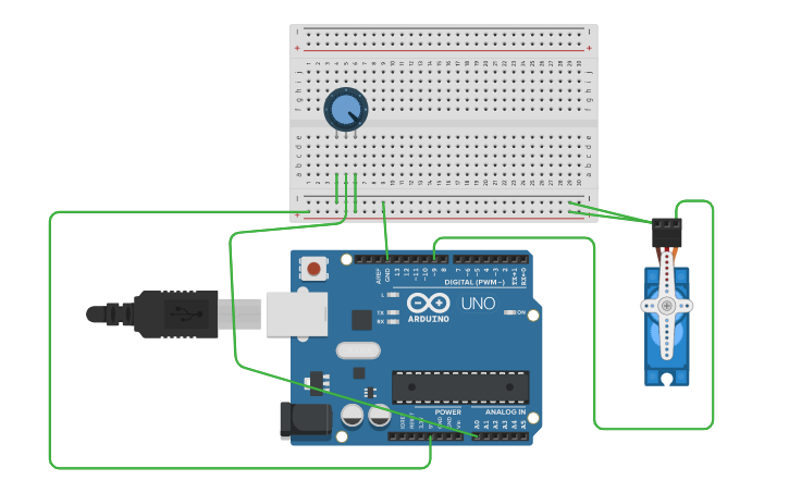 Circuit design ARDUINO UNO - Tinkercad