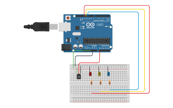 Circuit Design Temperature Sensor Tinkercad 5946