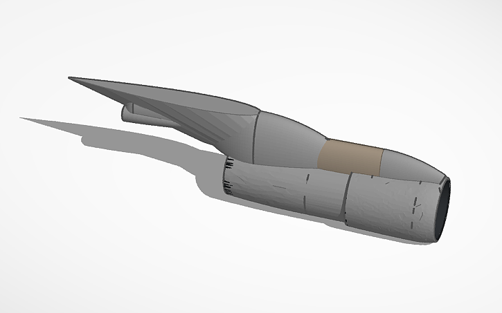 3D design Pratt & Whitney TF33-PW-100A - Tinkercad