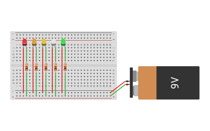 Circuit design projecto 1 encendido de led | Tinkercad