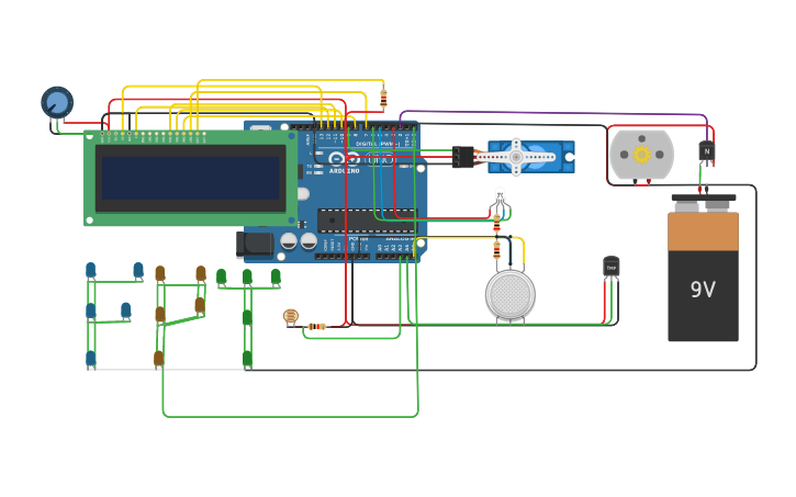 Circuit design Hệ thống nhà thông minh_Block - Tinkercad