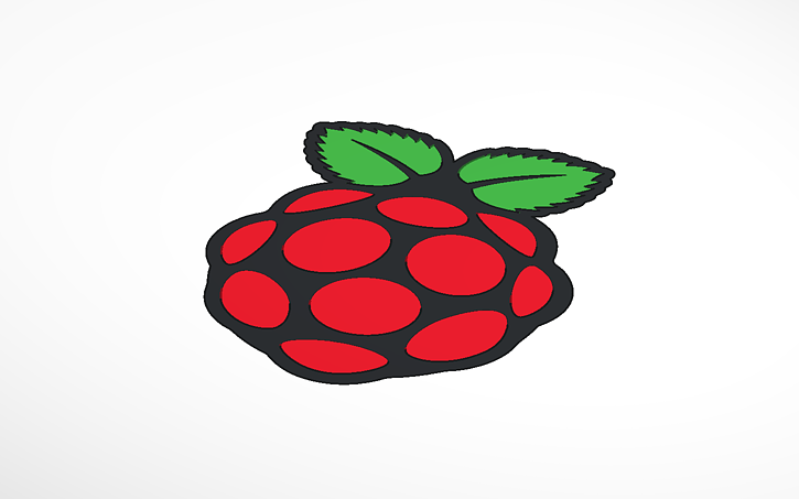 Raspberry Pi Logo Tinkercad