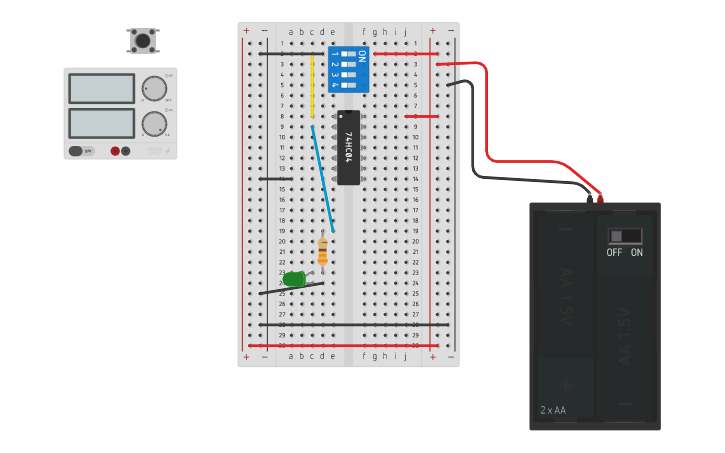 How To Make A Not Gate On A Breadboard - Design Talk