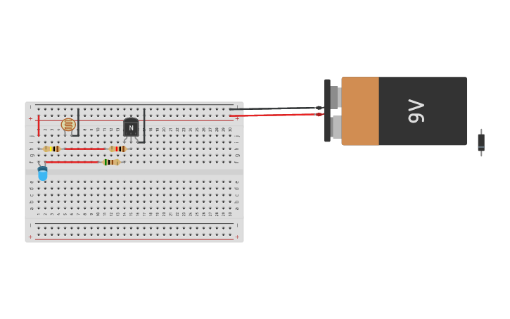 Circuit design SENSOR DE LUZ | Tinkercad