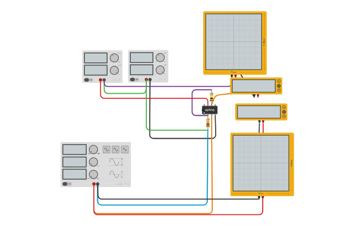 Circuit Design Inverting OP Amp Circuit Tinkercad