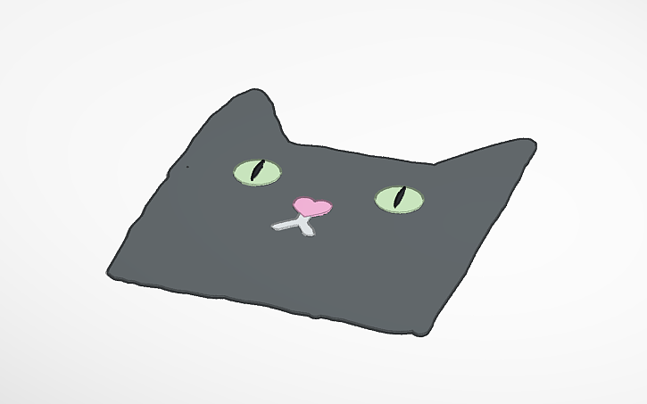 3D design cat rug - Tinkercad