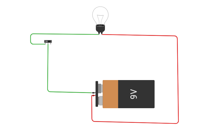 Circuit design Ampoule avec interrupteur - Tinkercad