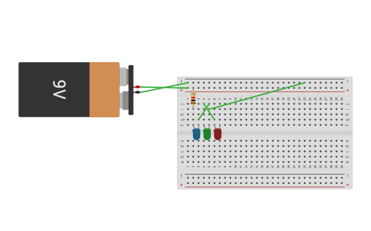 Circuit design LEDs - 8 - Tinkercad