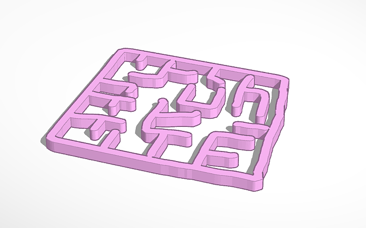 3D design Maze - Tinkercad