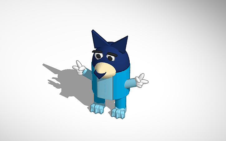 3D design Bluey - Tinkercad