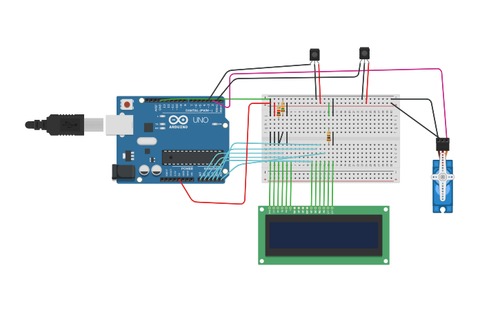 Circuit design Entry Counter | Tinkercad