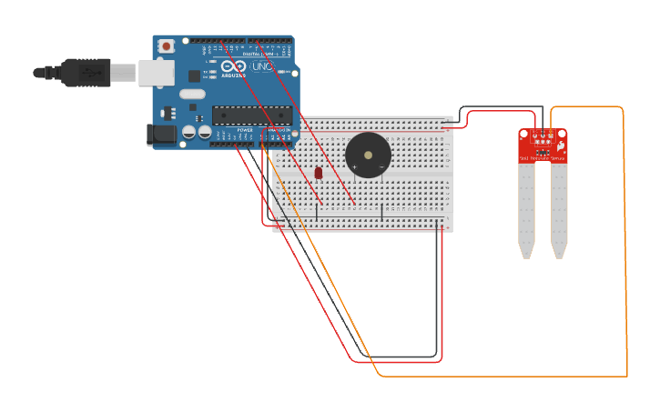 Circuit design Soil Moisture With Arduino | Tinkercad