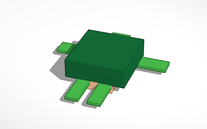 3D design Minecraft Turtle - Tinkercad